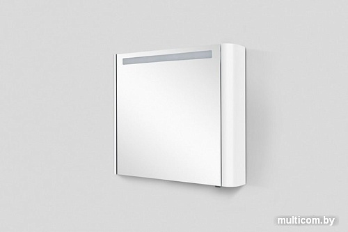 AM.PM Шкаф с зеркалом Sensation 80 M30MCR0801WG (правый, белый глянец)