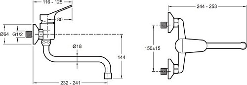 Смеситель Jacob Delafon Brive E78114-CP