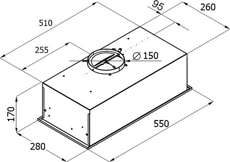 Кухонная вытяжка Monsher Inna 55 B