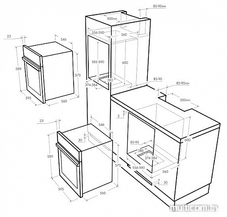 Духовой шкаф MAUNFELD MGOG 673W