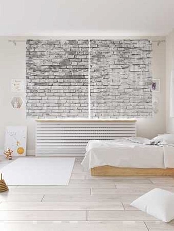 Комплект штор JoyArty Старые кирпичи 1.45x1.8 м (2 шт)