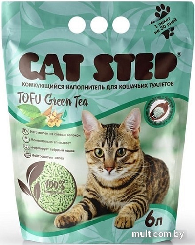 Наполнитель Cat Step Tofu Green Tea 6 л