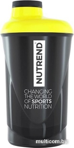 Шейкер Nutrend NT81797 600мл (черный/желтый)