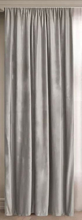 Штора Mio Tesoro Velvet 1.5x2.6 м (светло-серый)
