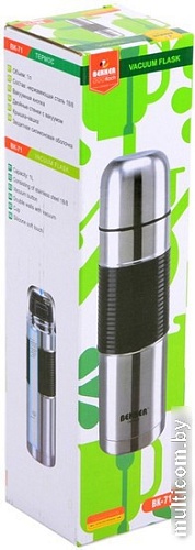 Термос BEKKER BK-71 1л (серебристый)