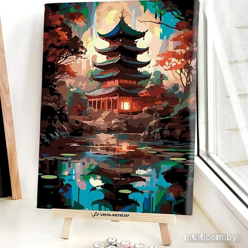Картина по номерам Red Panda Китайский храм