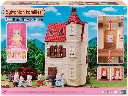 Кукольный домик Sylvanian Families Трехэтажный дом с флюгером 5400