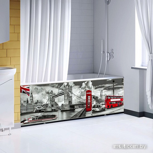 Фронтальный экран под ванну Comfort Alumin Лондон 3D 1.5