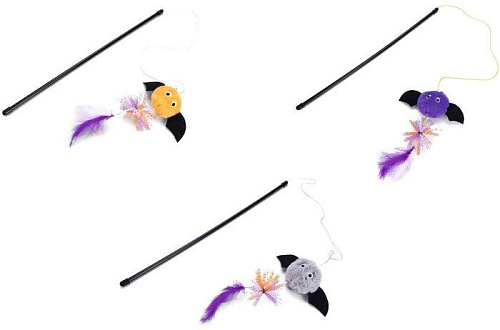 Игрушка для кошек Beeztees Удочка с летучей мышью 2400025