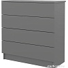 Комод Горизонт Нео 760 4 ящика (серый графит)