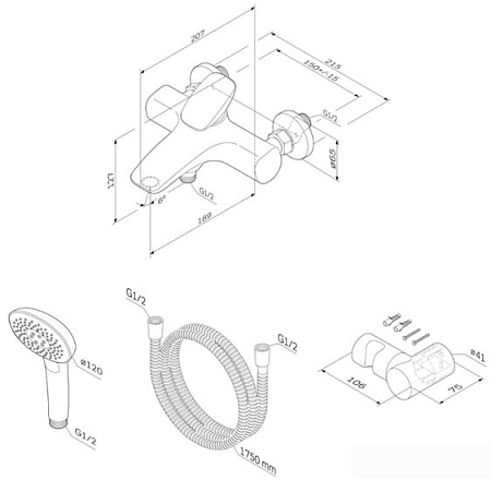 Смеситель AM.PM Spirit V2.0 F70A15000