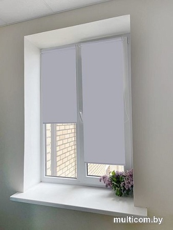 Рулонные шторы АС МАРТ Шатти 52x150 (светло-серый)