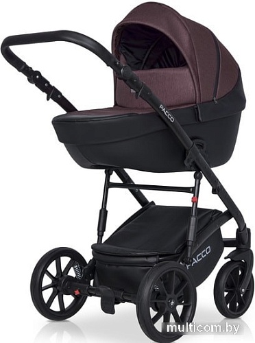 Универсальная коляска Riko Basic Pacco (3 в 1, 01 plum)