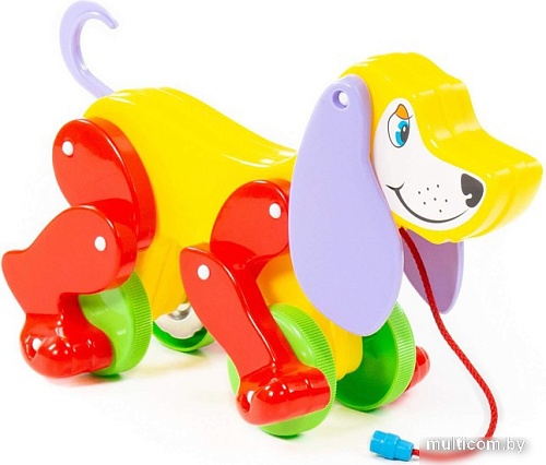 Развивающая игрушка Полесье Собака-каталка Боби 5434