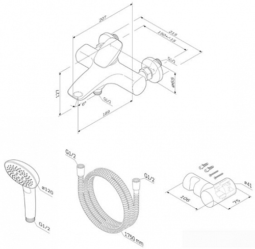 Смеситель AM.PM Spirit V2.0 F70A15000