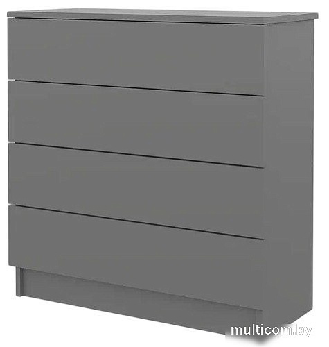 Комод Горизонт Нео 760 4 ящика (серый графит)