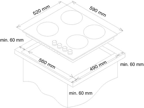 Варочная панель Simfer H60D14B020