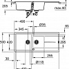 Кухонная мойка Grohe K400 80-C 116/50 1.5 31643AP0 (черный гранит)
