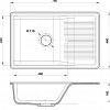 Кухонная мойка GranFest QUARZ GF-ZW72 (черный)