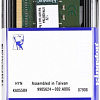 Оперативная память Kingston ValueRam 4GB DDR4 SODIMM PC4-19200 KVR24S17S6/4