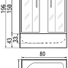Душевой уголок River Don 80/43 МТ (без поддона)