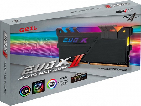 Оперативная память GeIL EVO X II 8GB DDR4 PC4-28800 GEXSB48GB3600C18ASC