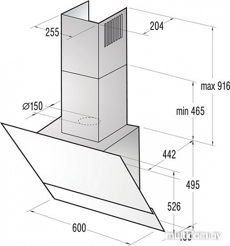 Кухонная вытяжка Gorenje DVG6565KRB