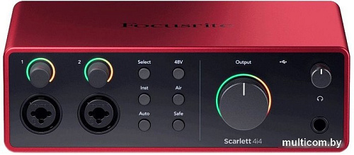 Аудиоинтерфейс Focusrite Scarlett 4i4 (4-е поколение)