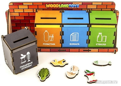 Сортер WoodLand Toys Сортировка мусора 133101