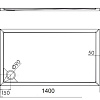 Душевой поддон Omnires Merton 70x100 (правый)