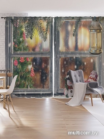 Комплект штор JoyArty Зимнее окно Oxford DeLux 1.7x2.65 м pox_21494_170x265 (2 шт)
