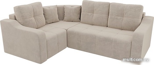Угловой диван Mebelico Кембридж угловой 108810 (левый, велюр, бежевый)