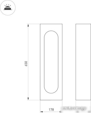 Фонарный столб Arlight LGD-MUSE-BOLL-H650-12W Warm3000 037524
