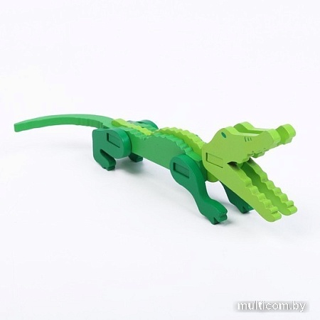 3Д-пазл Лесная мастерская Крокодил 3D 7787458
