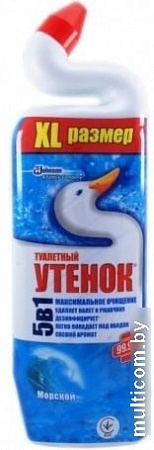 Средство для унитаза Туалетный Утенок 5 в 1 Морской 0.9 л