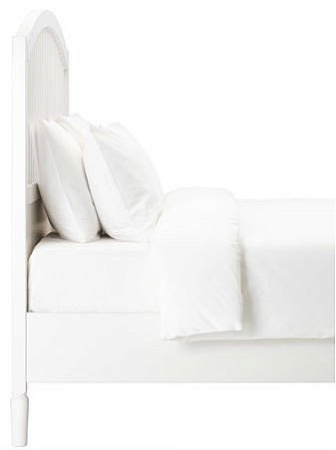 Кровать Ikea Тисседаль 210x187 (белый, основание Лонсет) [690.581.35]
