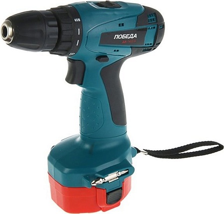 Дрель-шуруповерт Победа ДА-14/2 М (с 2-мя АКБ, кейс)