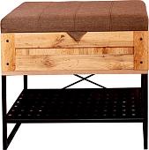 Банкетка Бриклаер Лофт Синдей 60 (метрополитан/коричневый)