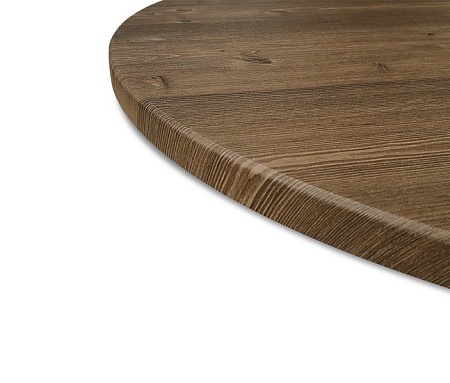 Кухонный стол Sheffilton SHT-TU7-1/70 МДФ (коричневый муар (цинк)/черный/орех светлый)