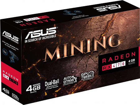 Видеокарта ASUS Mining Radeon RX 470 4GB GDDR5
