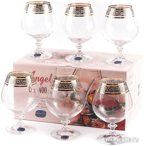 Набор бокалов для коньяка Bohemia Crystal Angela 40600/43249/400