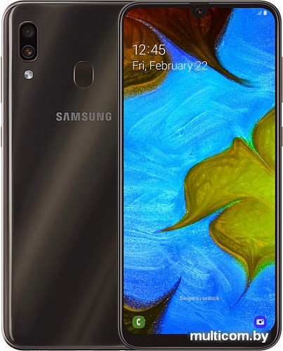 Смартфон Samsung Galaxy A30 4GB/64GB (черный)