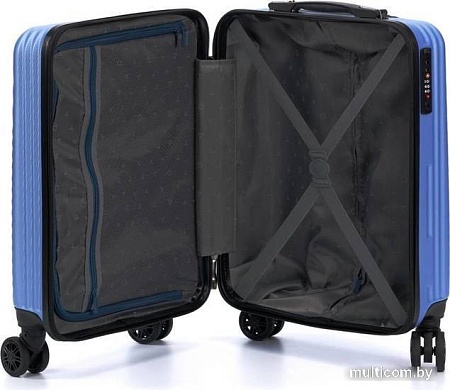 Чемодан-спиннер Torber T1919S 55 см (синий)