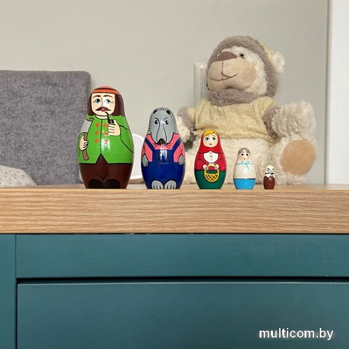 Развивающая игра Брестская Матрешка Красная Шапочка (набор 5 шт)