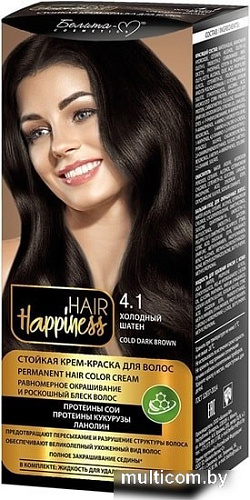 Белита-М Hair Happiness Стойкая 4.1 холодный шатен