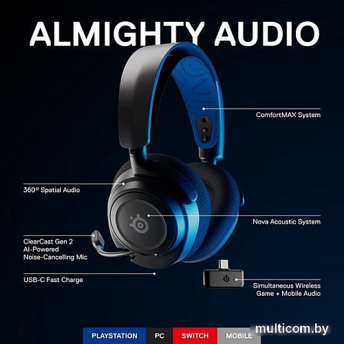 Наушники SteelSeries Arctis Nova 7P Wireless