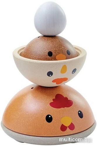 Пирамидка Plan Toys Курочки 5485