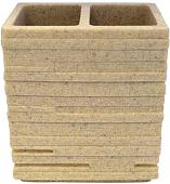 Стакан для зубной щетки и пасты Ridder Brick 22150211 (бежевый)