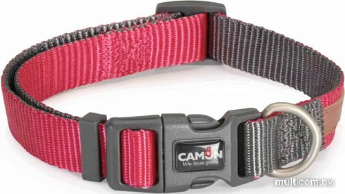 Ошейник Camon DC119/D.06 (регулируемый двухцветный розовый/серый)