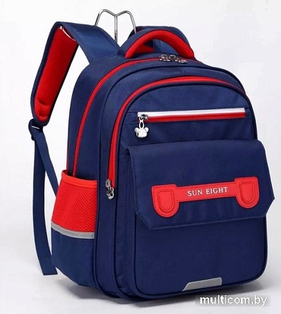 Школьный рюкзак Sun Eight SE-90058 (темно-синий/красный)
